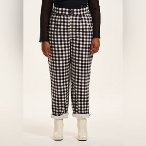 NWT Lucy & Yak Addison tapered jeans - gingham